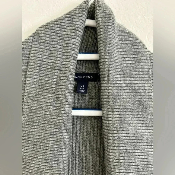 Land’s End Gray Cardigan | size XS 2-4 - Picture 4 of 5